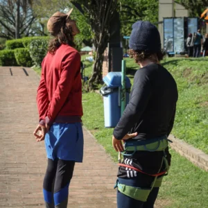 Deportistas de Slackline